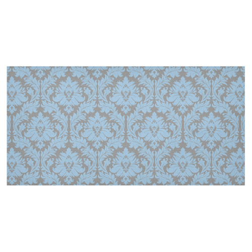 autumn fall colors grey blue damask Cotton Linen Tablecloth 60"x120"
