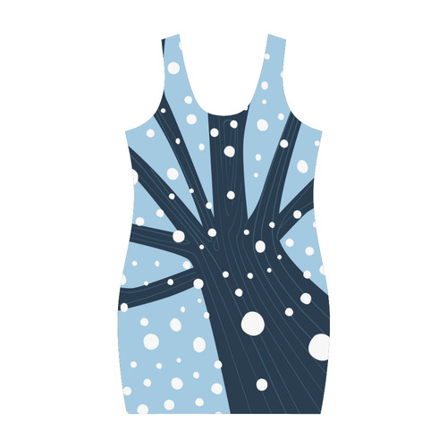 Winter snowing artistic dress edition : dark blue and white. By guothova! Medea Vest Dress (Model D06)