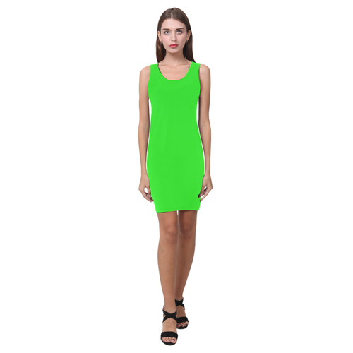 Bright Green Medea Vest Dress (Model D06)