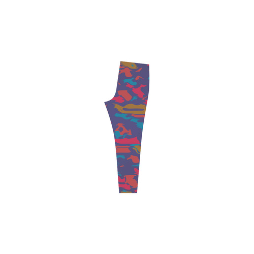 Chaos in retro colors Cassandra Women's Leggings (Model L01)