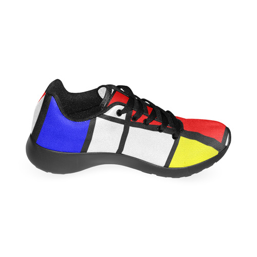 Mosaic DE STIJL Style black yellow red blue Women’s Running Shoes (Model 020)