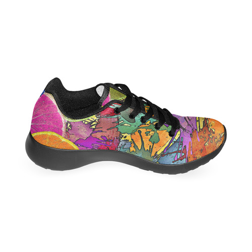 Pop Art Pattern Mix ORANGES SPLASHES multicolored Men’s Running Shoes (Model 020)