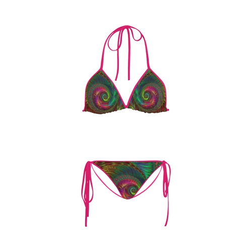 Feather Fractal Custom Bikini Swimsuit