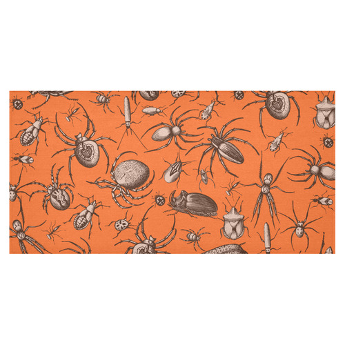 beetles spiders creepy crawlers insects halloween Cotton Linen Tablecloth 60"x120"