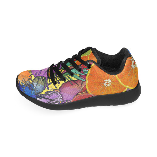 Pop Art Pattern Mix ORANGES SPLASHES multicolored Men’s Running Shoes (Model 020)