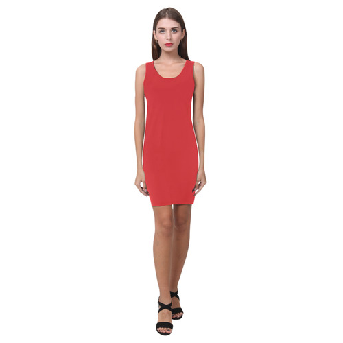 Fiery Red Medea Vest Dress (Model D06)