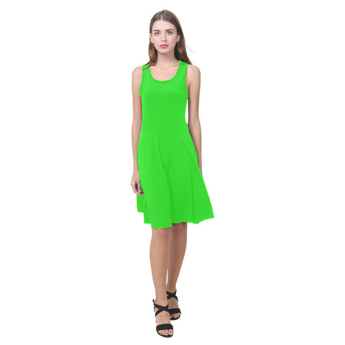 Bright Green Atalanta Casual Sundress(Model D04)