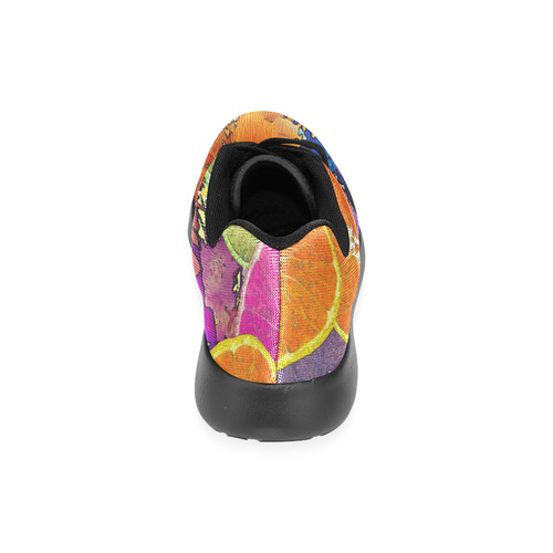 Pop Art Pattern Mix ORANGES SPLASHES multicolored Men’s Running Shoes (Model 020)