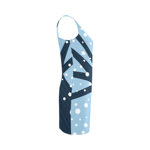 Winter snowing artistic dress edition : dark blue and white. By guothova! Medea Vest Dress (Model D06)
