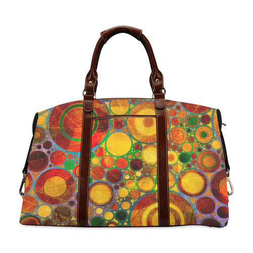 Abstract Circles-2 Classic Travel Bag (Model 1643) Remake