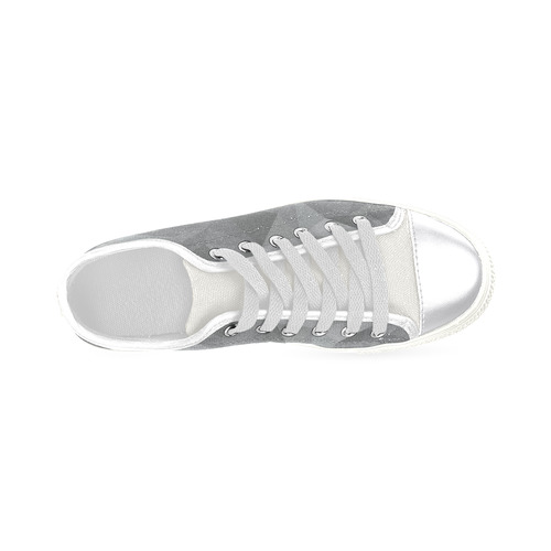 gray polygons Canvas Women's Shoes/Large Size (Model 018) ID D865862