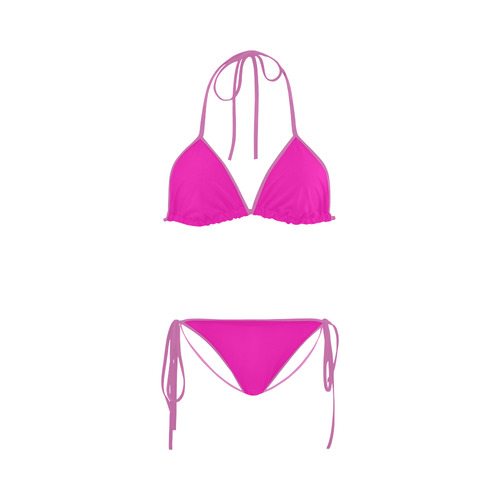 Shocking Pink Custom Bikini Swimsuit