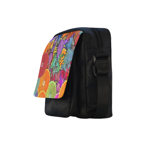 Pop Art Pattern Mix ORANGES SPLASHES multicolored Crossbody Nylon Bags (Model 1633)