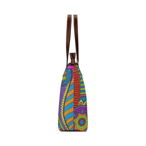 Pop Art PAISLEY Ornaments Pattern multicolored Shoulder Tote Bag (Model 1646)