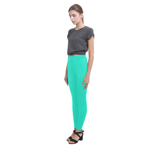 Bright Turquoise Cassandra Women's Leggings (Model L01)