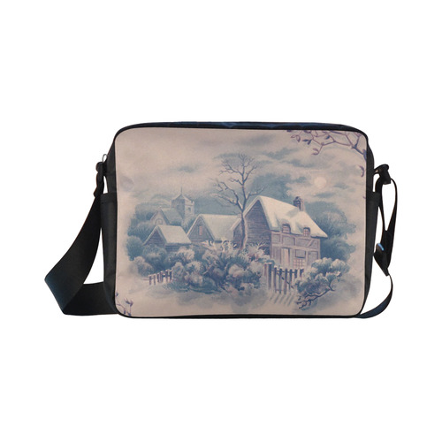 winter scene C Classic Cross-body Nylon Bags (Model 1632)