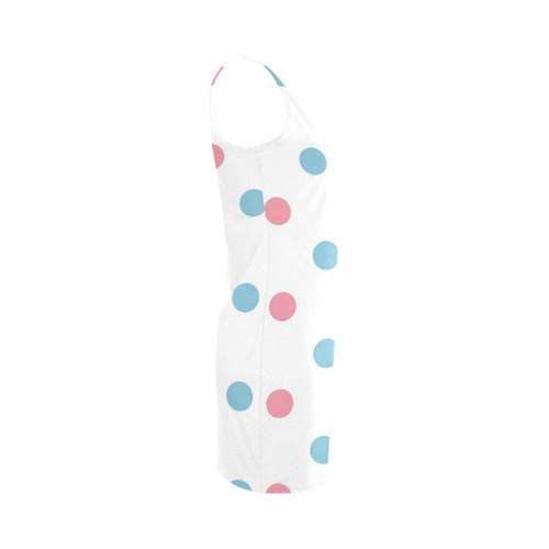 Vintage Baby dots : blue, pink and yellow with white Designers edition : Shop it here Medea Vest Dress (Model D06)
