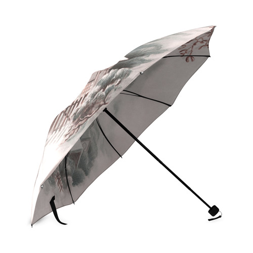 winter scene A Foldable Umbrella (Model U01)