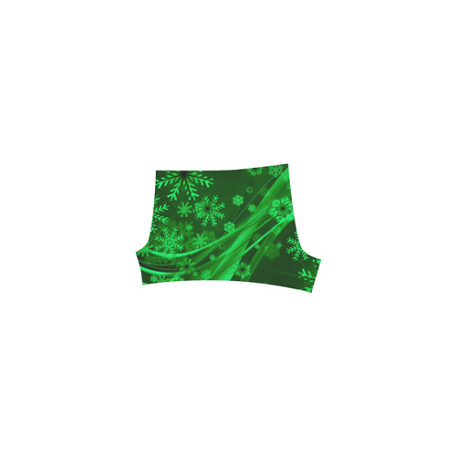 Gorgeous Green Snowflakes Briseis Skinny Shorts (Model L04)