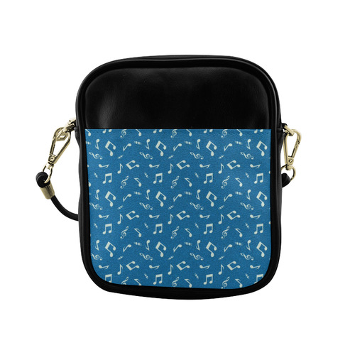 cute music pattern B Sling Bag (Model 1627)