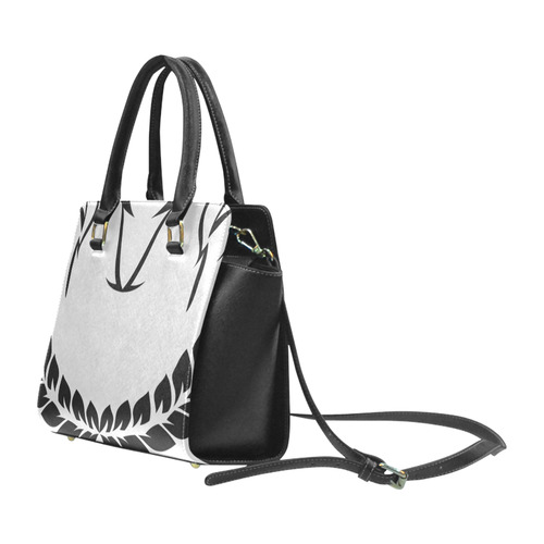 grey gloosh studded bag Rivet Shoulder Handbag (Model 1645)