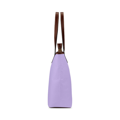 Abstract Triangle Cat Purple Shoulder Tote Bag (Model 1646)