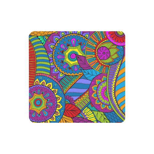 Pop Art PAISLEY Ornaments Pattern multicolored Women's Clutch Wallet (Model 1637)