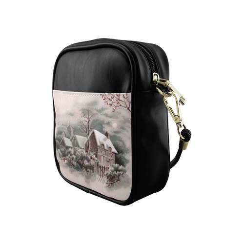 winter scene A Sling Bag (Model 1627)