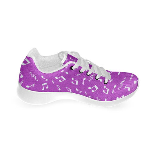 cute music pattern F Women’s Running Shoes (Model 020)