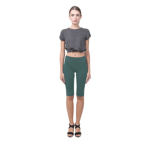 June Bug Green Hestia Cropped Leggings (Model L03)