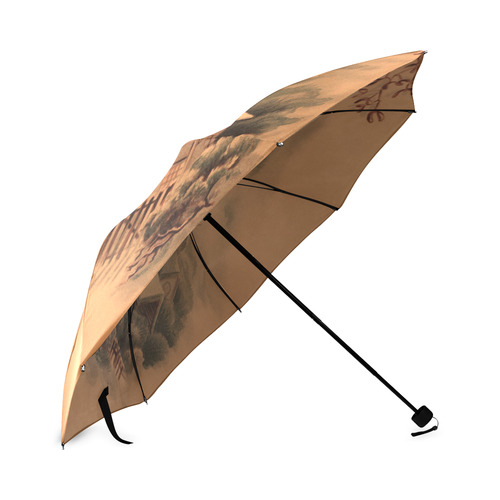 winter scene B Foldable Umbrella (Model U01)