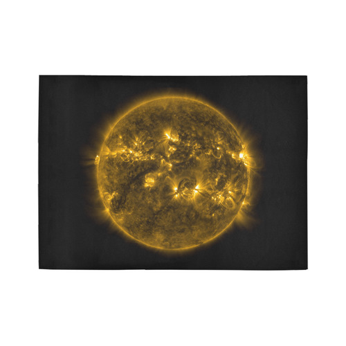 NASA: Sun & Solar Flares Stars Outerspace Area Rug7'x5'