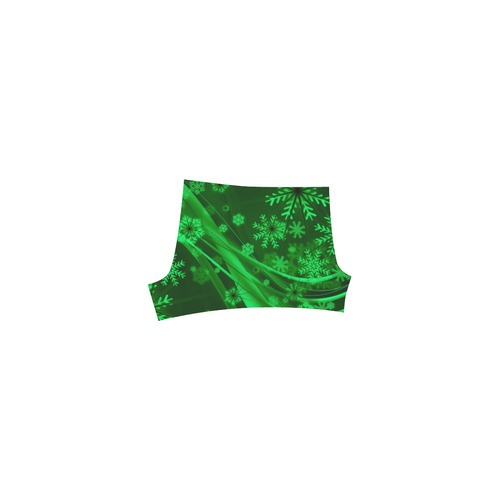 Gorgeous Green Snowflakes Briseis Skinny Shorts (Model L04)