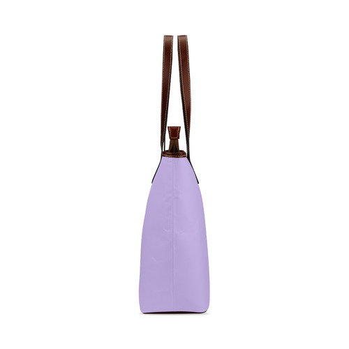 Abstract Triangle Cat Purple Shoulder Tote Bag (Model 1646)