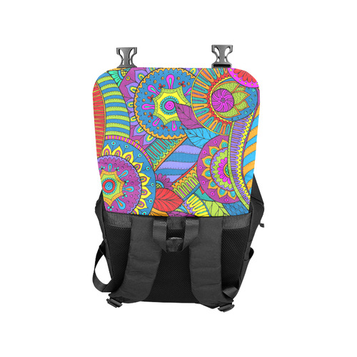 Pop Art PAISLEY Ornaments Pattern multicolored Casual Shoulders Backpack (Model 1623)