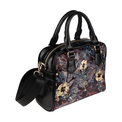 flowers 9 Shoulder Handbag (Model 1634)