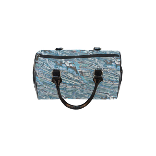 Italian Marble,Taekwood Blu, blue Boston Handbag (Model 1621)