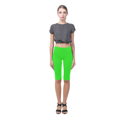 Bright Green Hestia Cropped Leggings (Model L03)