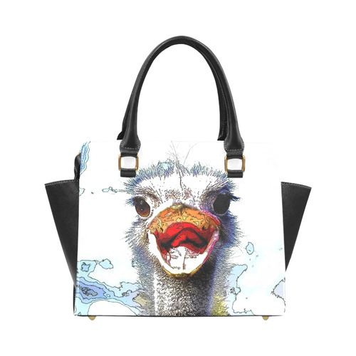Ostrich_2015_0701 Rivet Shoulder Handbag (Model 1645)