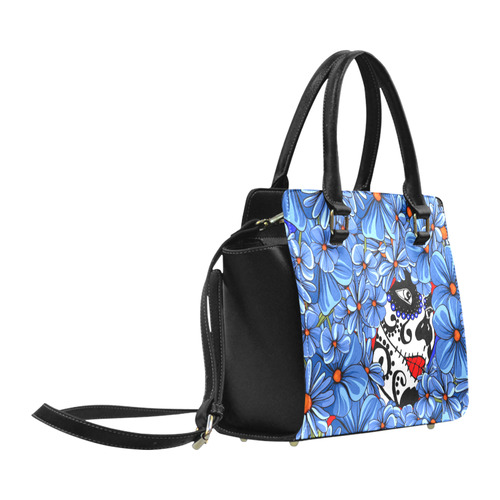 sugar skull peek a boo 1 Classic Shoulder Handbag (Model 1653)