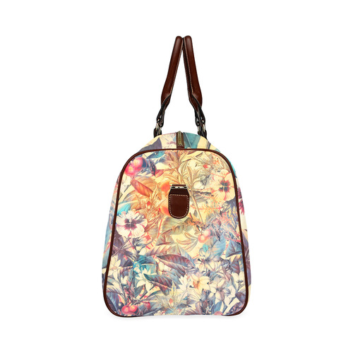 flowers 6 Waterproof Travel Bag/Large (Model 1639)