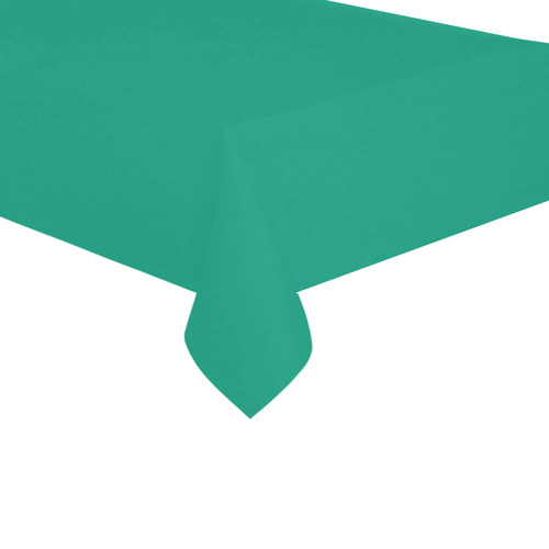 Emerald Cotton Linen Tablecloth 60"x120"