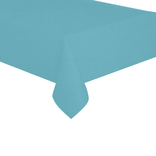 Aquamarine Cotton Linen Tablecloth 60"x 104"
