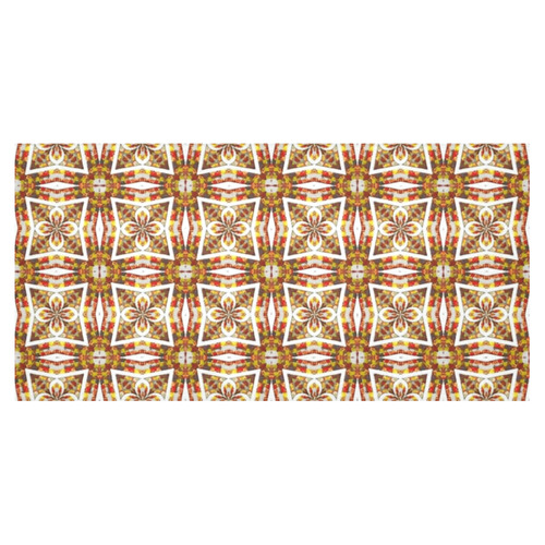 Topaz Geometric Pattern Cotton Linen Tablecloth 60"x120"