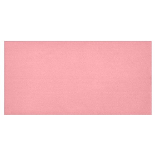 Flamingo Pink Cotton Linen Tablecloth 60"x120"