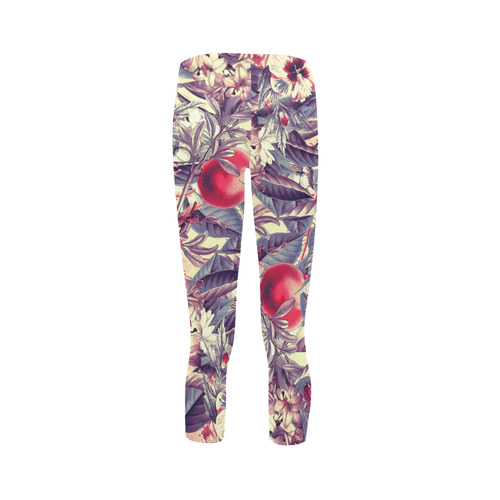 flowers 5 Capri Legging (Model L02)