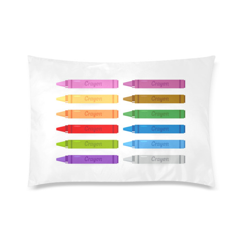 Cute vintage designers Crayons : legend School collection 2016 Custom Zippered Pillow Case 20"x30"(Twin Sides)
