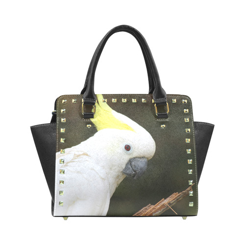 Cockatoo_2015_0504 Rivet Shoulder Handbag (Model 1645)