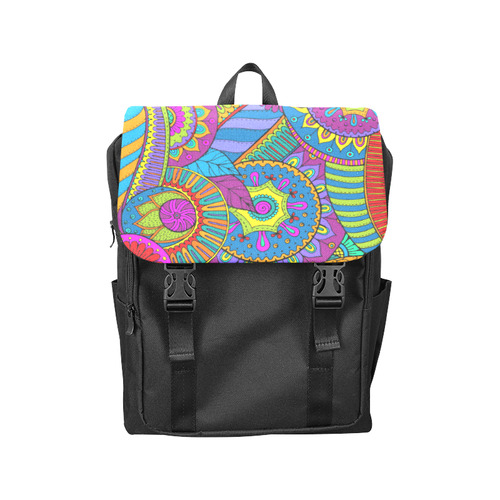 Pop Art PAISLEY Ornaments Pattern multicolored Casual Shoulders Backpack (Model 1623)