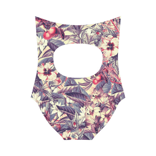 flowers 5 Strap Swimsuit ( Model S05)